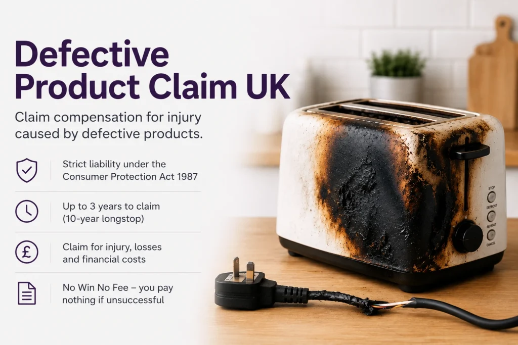 Product liability claim guide explaining your legal rights after an injury caused by a defective or unsafe product.
