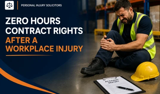 Zero hours contract worker injured at work