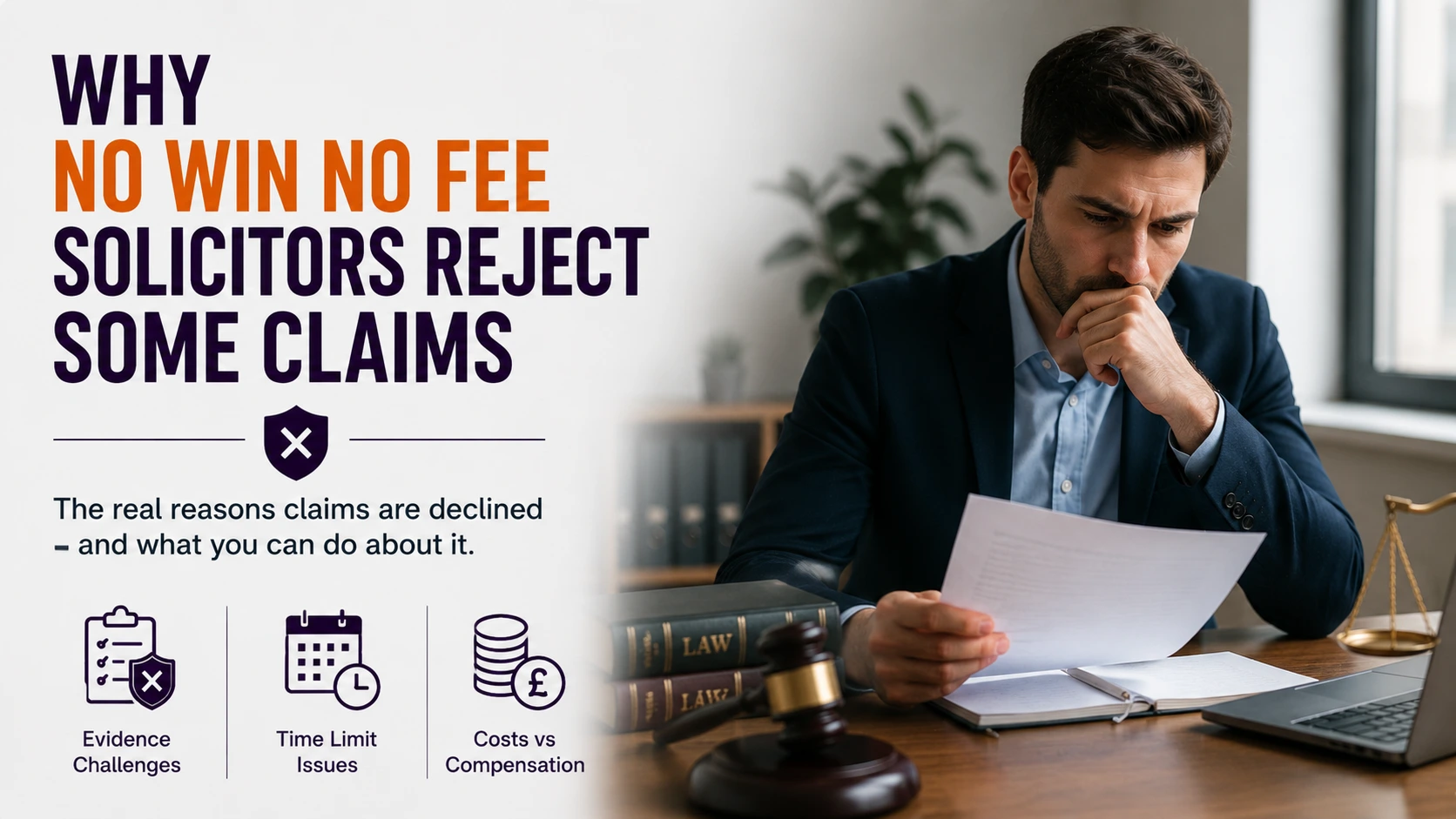 A solicitor looking at a claim which he is about to reject
