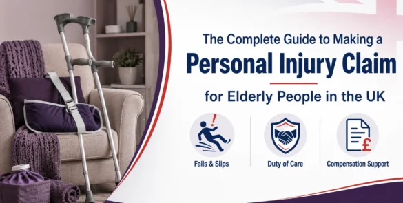 Two elderly couples smiling together after a successful personal injury claim for elderly people, showing relief and happiness after receiving compensation.